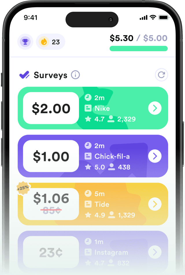 Survey Spin mobile app